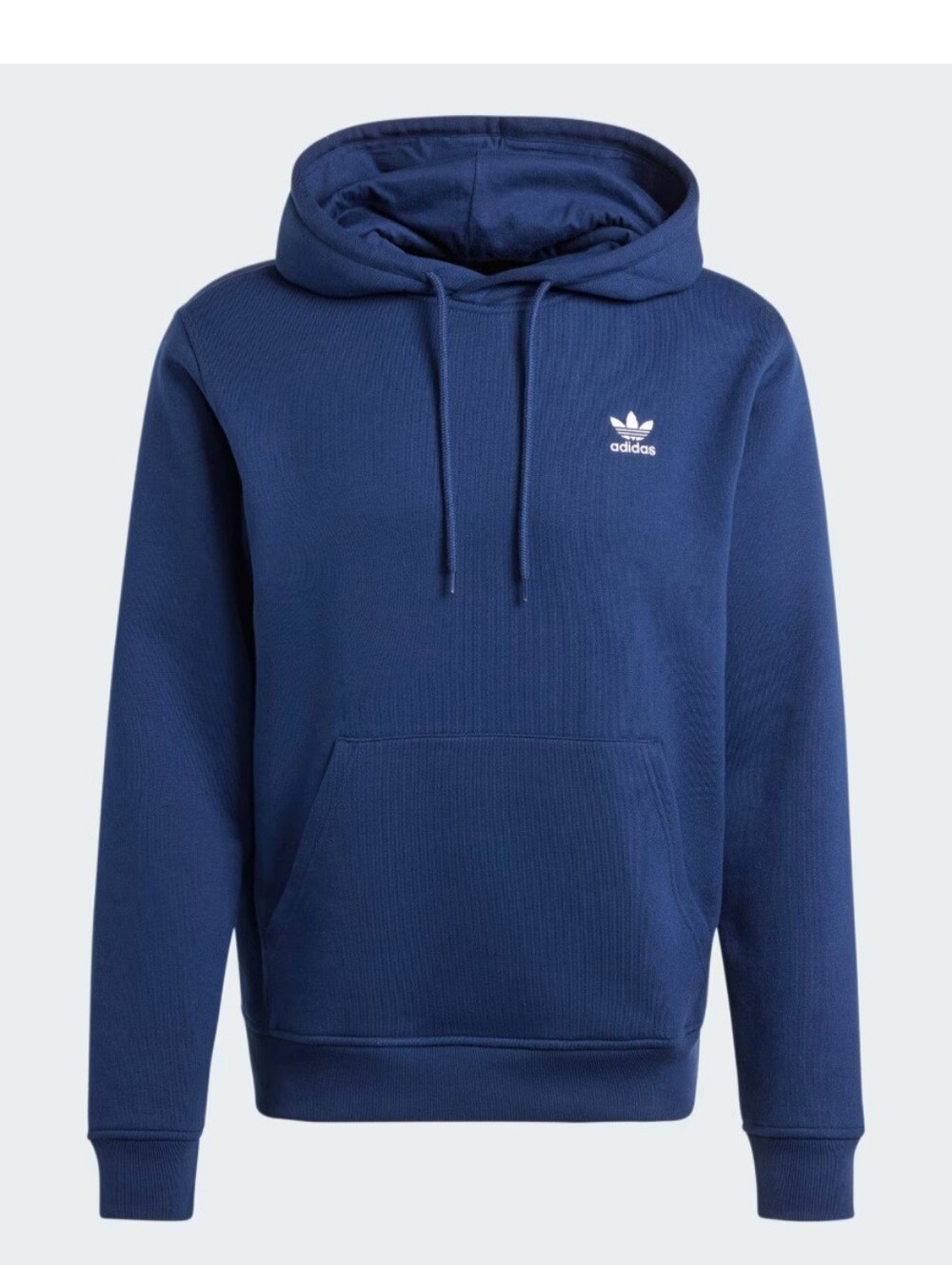 NWT Adidas Men's Trefoil Essentials Pullover Hoodie Navy Blue S, M